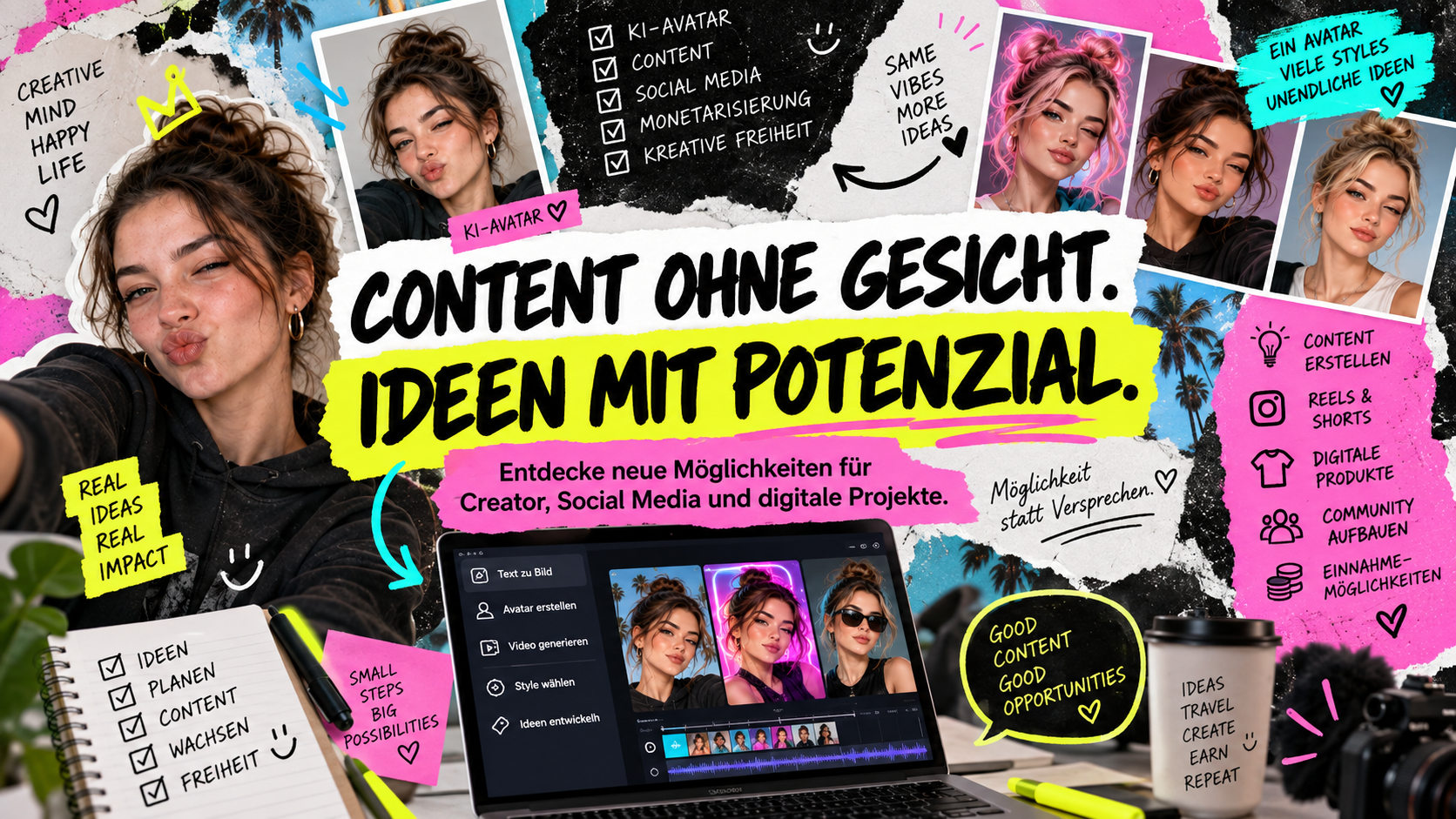 Content ohne Gesicht: KI-Avatare für Videos, Social Media und digitale Projekte