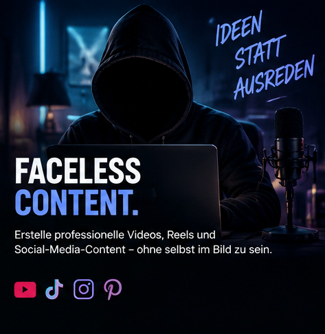 Faceless Content: Videos und Reels erstellen, ohne selbst im Bild zu sein