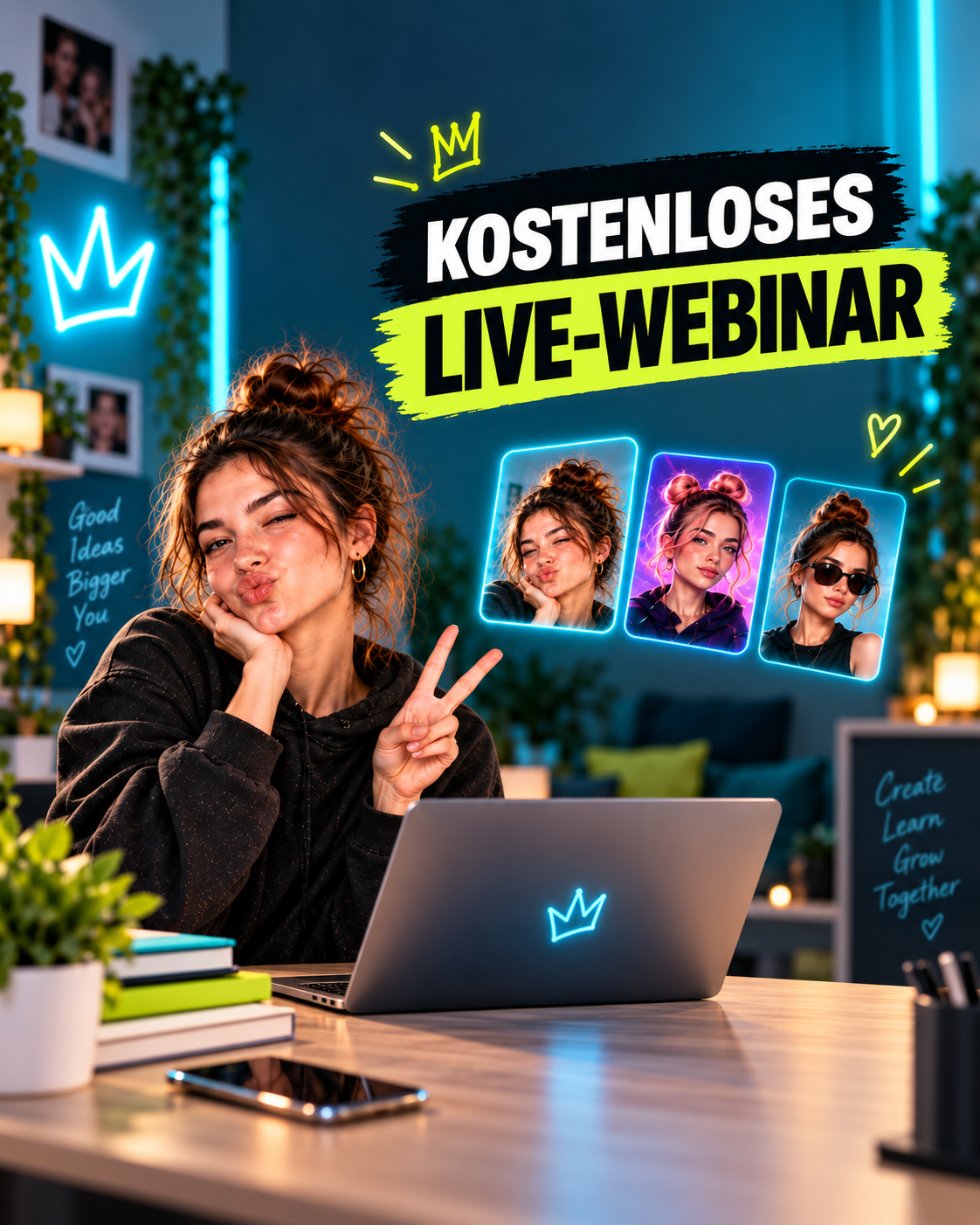 Kostenloses Live-Webinar: KI-Avatare für eigene Videos und Social-Media-Content